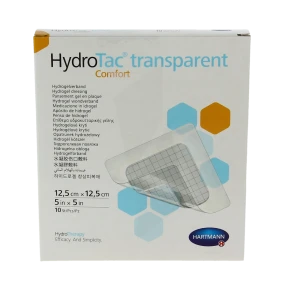 Hydrotac Transparent Comfort Pans Gel Adhésif 12.5x12.5cm B/ 10