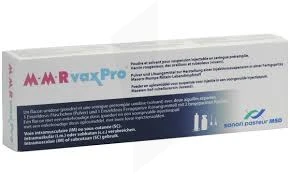 M-m-rvaxpro Poudre Et Solvant Pour Suspension Injectable En Seringue Préremplie.vaccin Rougeoleux, Des Oreillons, Et Rubéoleux (vivant).