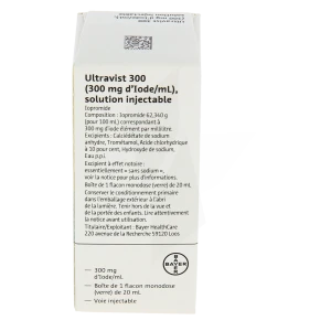 Ultravist 300 (300 Mg D'iode/ml), Solution Injectable