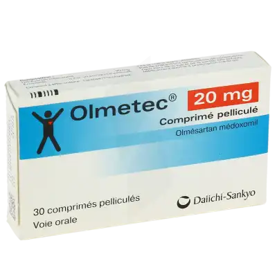 Olmetec 20 Mg, Comprimé Pelliculé à Dreux