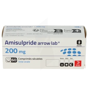 Amisulpride Arrow Lab 200 Mg, Comprimé Sécable