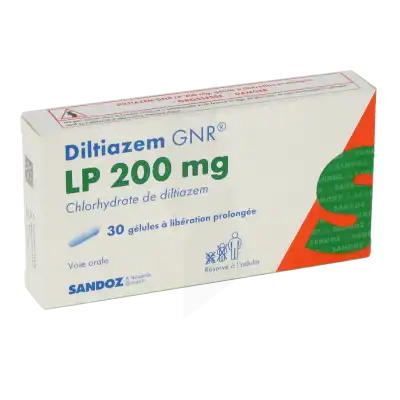 Diltiazem Sandoz Lp 200 Mg, Gélule à Libération Prolongée à Clermont-Ferrand
