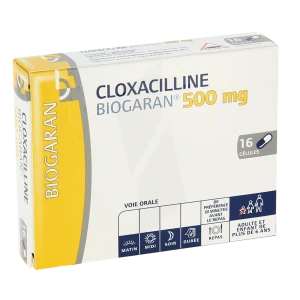 Cloxacilline Biogaran 500 Mg, Gélule
