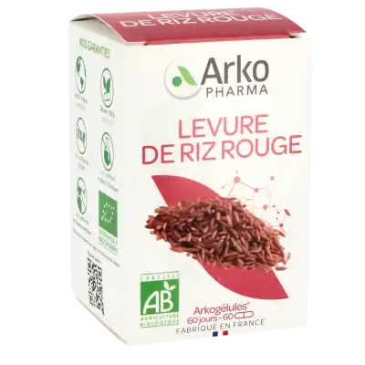 Arkogelules Levure De Riz Rouge Bio GÉl Fl/60 à Montluçon