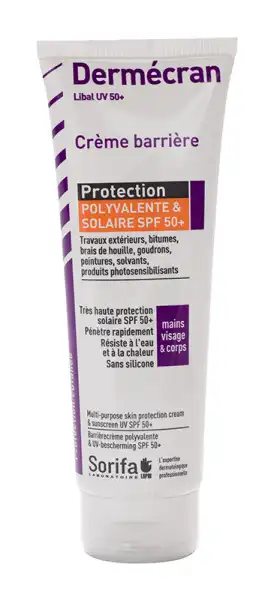 Dermécran® Crème Barrière Protection Polyvalente & Solaire Spf 50+ Tube 100ml