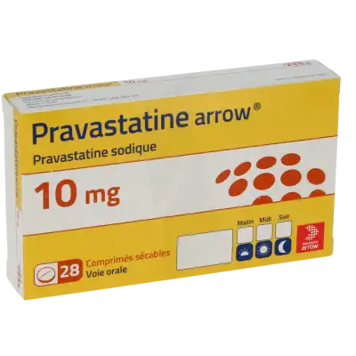 Pravastatine Arrow 10 Mg, Comprimé Sécable à Casteljaloux