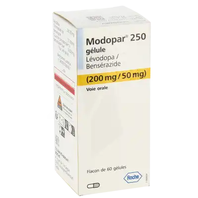 MODOPAR 250 (200 mg/50 mg), gélule