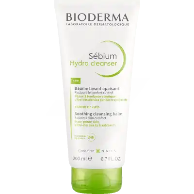 Bioderma Sébium Hydra Cleanser Baume Lavant Visage Peau Acnéique 200ml à Charleville-Mézières