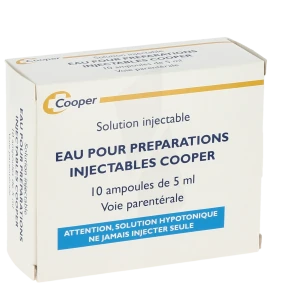 Eau Pour Preparations Injectables Cooper, Solution Injectable