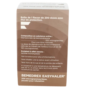 Bemedrex Easyhaler 200 Microgrammes/dose, Poudre Pour Inhalation