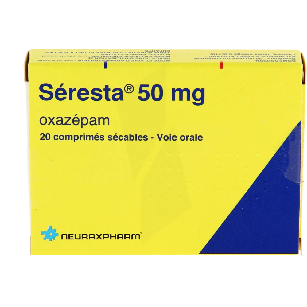meSoigner - Seresta 50 Mg, Comprimé Sécable (Oxazépam)
