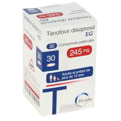 TENOFOVIR DISOPROXIL EG 245 mg, comprimé pelliculé