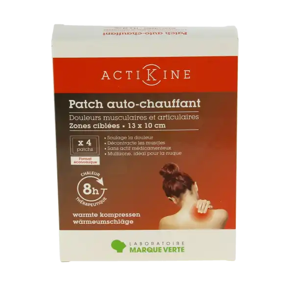 Actikine Patch Autochauffant Petit Format 13 X 10 Cm B/4