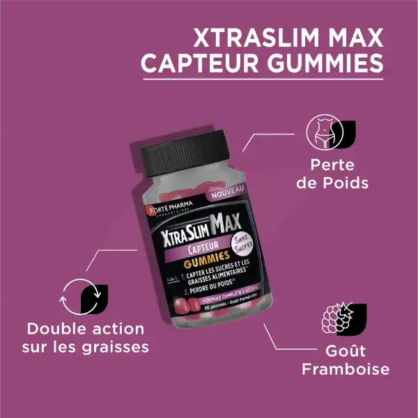Forte Pharma Xtraslim Max Capteur Gummies Pot/60