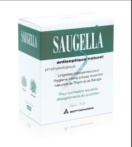 Saugella Antiseptique Lingette Hygiène Intime 10 Sachets