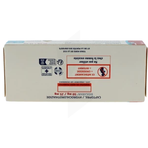 Captopril/hydrochlorothiazide Biogaran 50 Mg/25 Mg, Comprimé Sécable