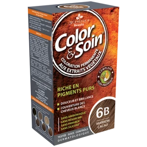 Color&soin Kit Coloration Permanente 6b Marron Cacao
