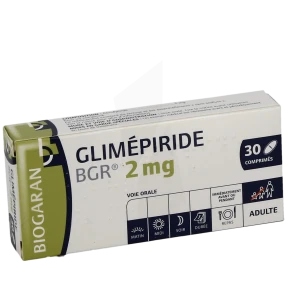 Glimepiride Bgr 2 Mg, Comprimé