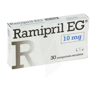 Ramipril Eg 10 Mg, Comprimé Sécable à Auterive