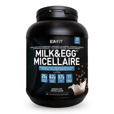 Eafit Milk & Egg 95 Micellaire Poudre Pour Boisson Café Frappé Pot/750g à BOLLÈNE