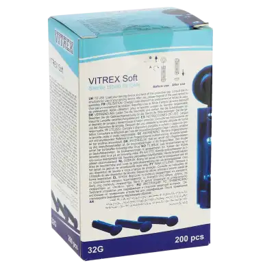 VITREX SOFT 32G Lancette stérile pour autopiqueur bleu B/200