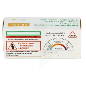 Indapamide Teva Sante Lp 1,5 Mg, Comprimé Pelliculé à Libération Prolongée