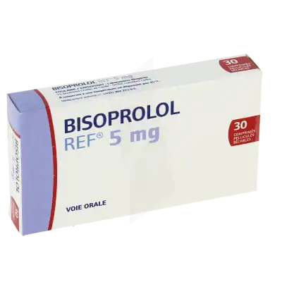 Bisoprolol Ref 5 Mg, Comprimé Pelliculé Sécable à LA CRAU