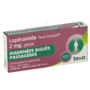 Loperamide Teva Conseil 2 Mg, Gélule