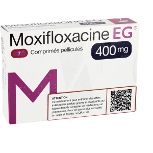 Moxifloxacine Eg 400 Mg, Comprimé Pelliculé