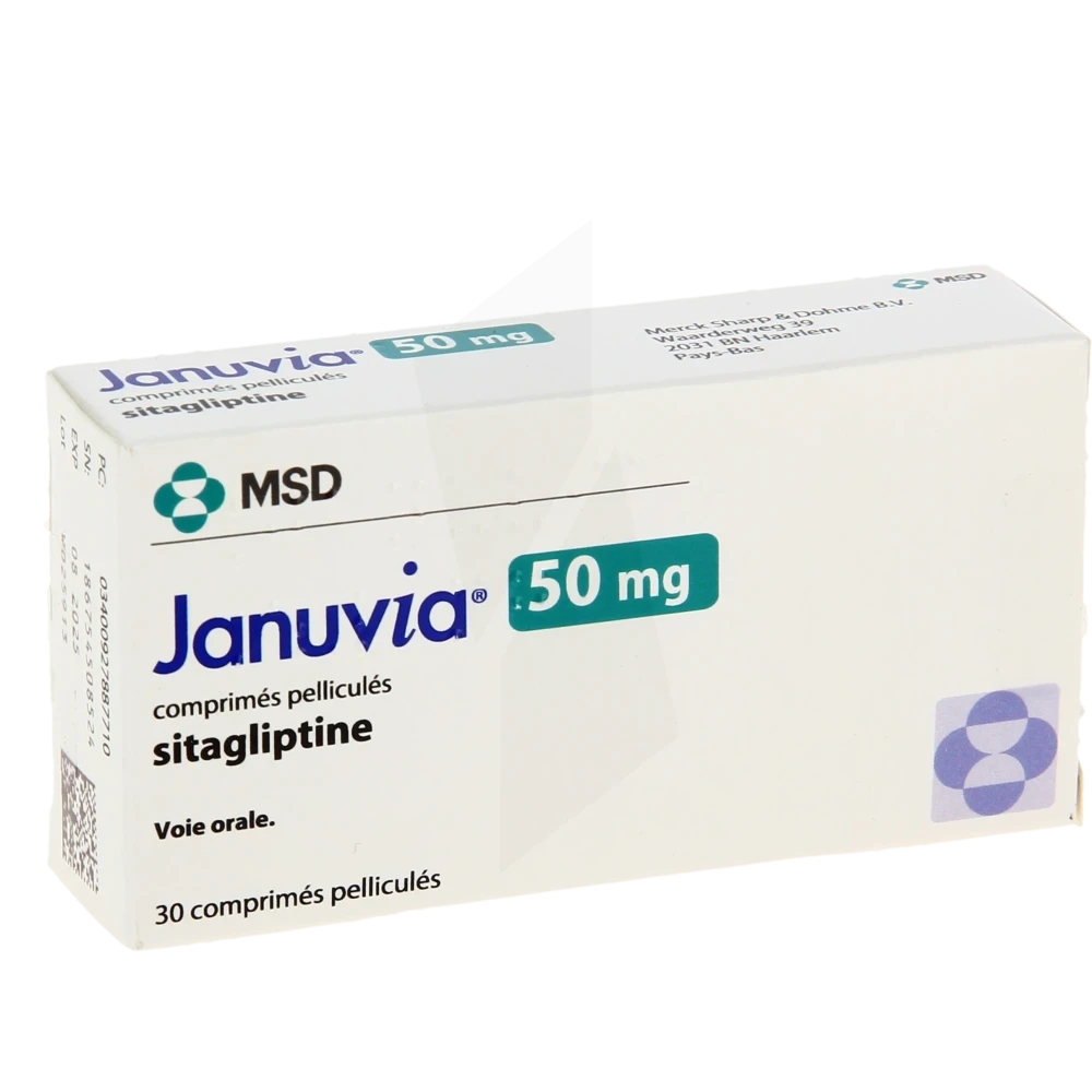 Januvia 50 Mg, Comprimé Pelliculé