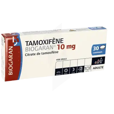 Tamoxifene Biogaran 10 Mg, Comprimé à Bassens