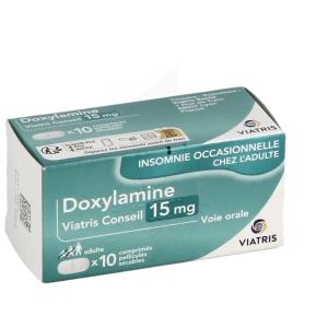 Doxylamine Mylan Conseil 15 Mg, Comprimé Pelliculé Sécable
