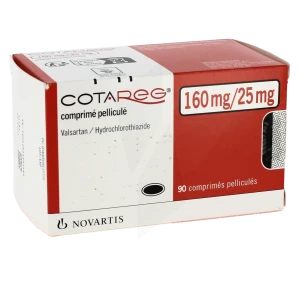 Cotareg 160 Mg/25 Mg, Comprimé Pelliculé