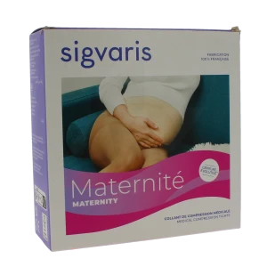 Sigvaris Maternité Collant Maternité Transparent Classe 2 Femme Noir Long L