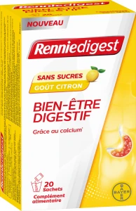 Renniedigest Bien Etre Digestif Sans Sucre Pdr Sol Buv Citron 20 Sticks