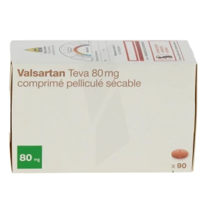 Valsartan Teva 80 Mg, Comprimé Pelliculé Sécable