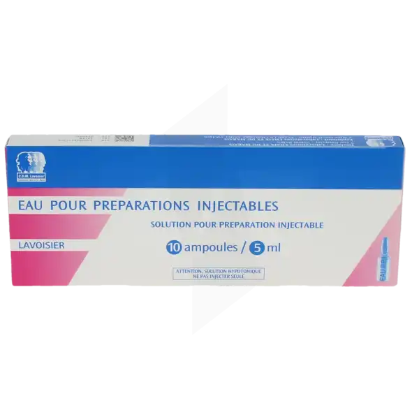 Eau Pour Preparations Injectables Lavoisier, Solution Pour Préparation Injectable