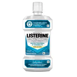 Acheter Listerine Traitement Professionnel Bain bouche protection émail et sensibilité Fl/500ml à LA VALETTE DU VAR