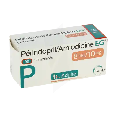 Perindopril Tert-butylamine/amlodipine Eg 8 Mg/10 Mg, Comprimé à Auterive