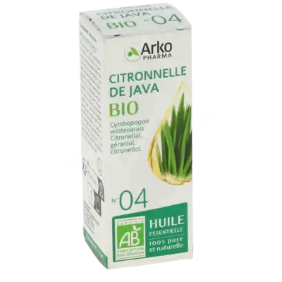 Arkopharma Huile Essentielle Bio N°4 Citronnelle De Java Fl/10ml à ABBEVILLE