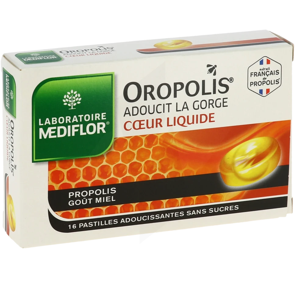 Oropolis Pastilles Coeur Liquide Sans Sucre B/16