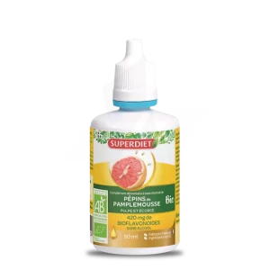 Superdiet Extrait De Pépins De Pamplemousse Bio Solution Buvable Fl/50ml