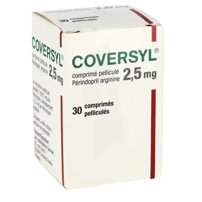 Coversyl 2,5 Mg, Comprimé Pelliculé à LA CRAU