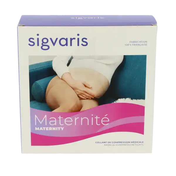 Sigvaris Maternite Opaque Collant  Femme Classe 2 Noir Medium Long