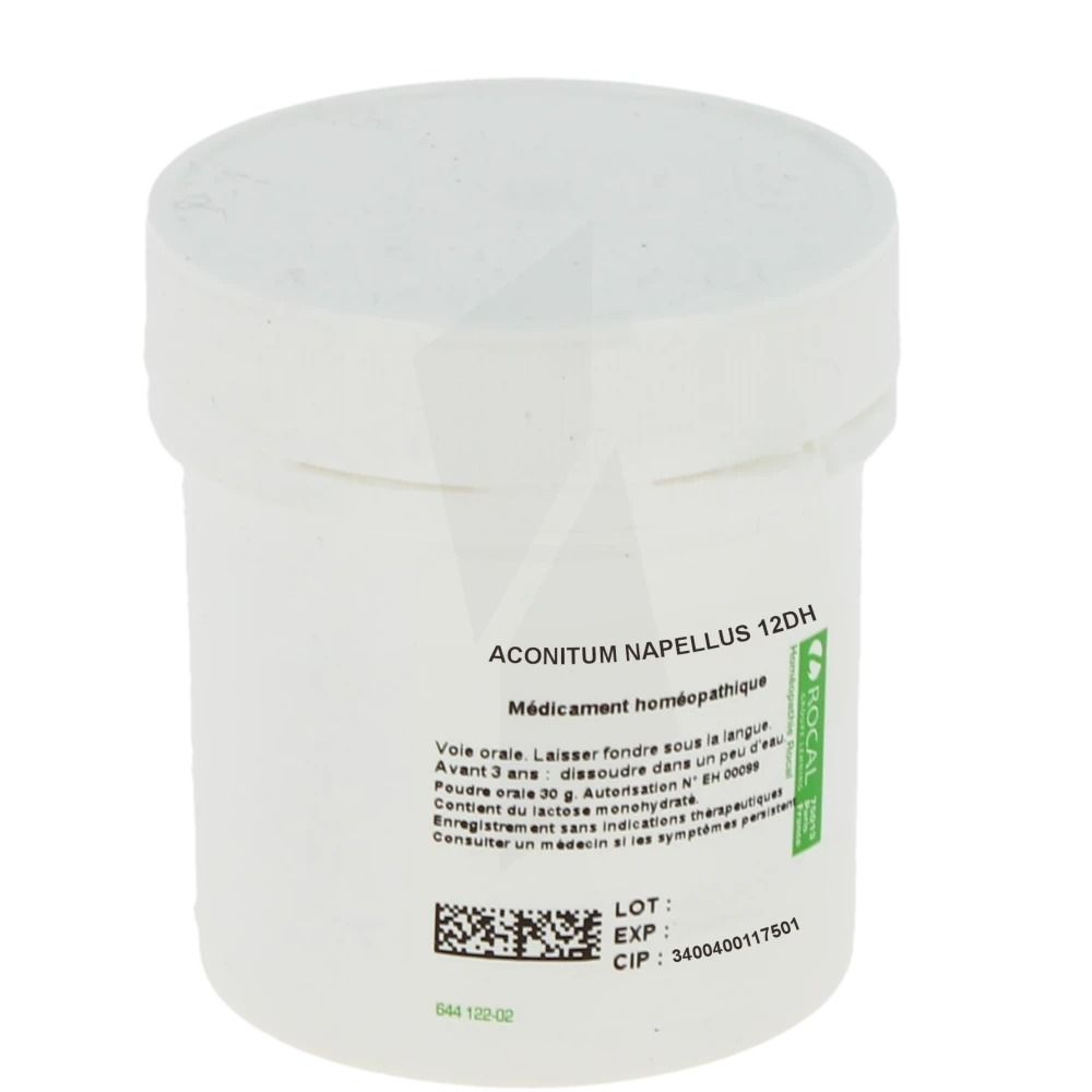 Rocal Aconitum Napellus 12dh Poudre Orale Pot De 30 G