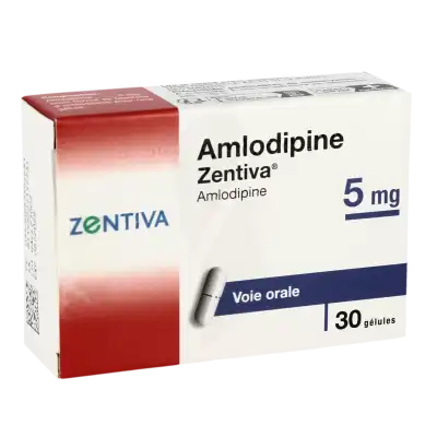 Amlodipine Zentiva 5 Mg, Gélule à Saint-Pierre-des-Corps