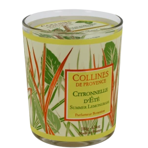 Collines De Provence Bougie Parfumée Citronnelle D'été Pot/180g