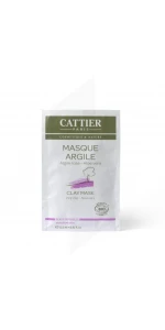 Cattier Masque Crème Argile Rose Peau Sensible 12 Unidoses/5ml