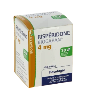 Risperidone Biogaran 4 Mg, Comprimé Pelliculé Sécable