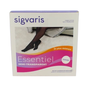 Sigvaris Essentiel Semi-transparent Collant  Femme Classe 2 Chocolat Small Normal